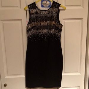 Cynthia Steffe Black Bedazzled Dress